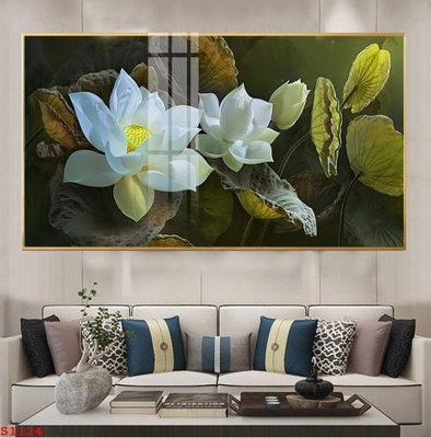 Download file Tranh cửu ngư quần hội sen cá S1124 (chất lượng in ấn)