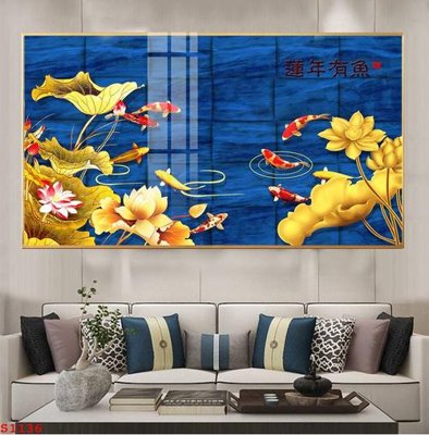 Tải file Tranh cửu ngư quần hội sen cá S1136 (gốc) chủ đề hoa sen