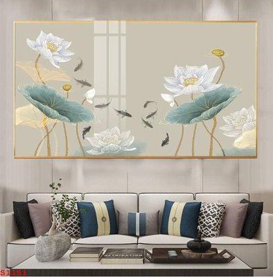 Download file gốc Tranh cửu ngư quần hội sen cá S1151 (in mica) logo