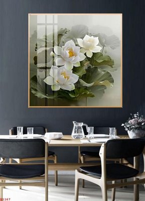 File ảnh Tranh cửu ngư quần hội sen cá S1167 (gốc) cho trang trí nội thất