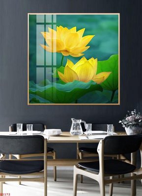 File PSD Tranh cửu ngư quần hội sen cá S1172 (gốc) cho in quảng cáo