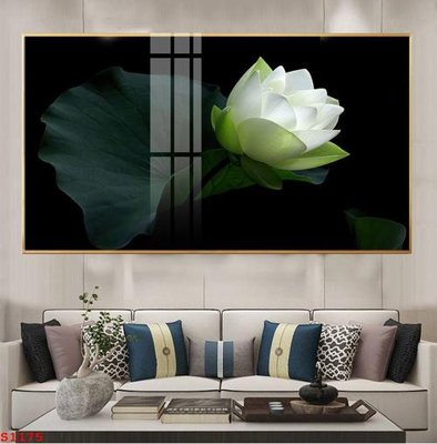 Tải file Tranh cửu ngư quần hội sen cá S1175 (ảnh gốc) in tranh kính