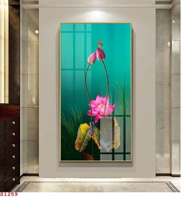 File tranh Tranh cửu ngư quần hội sen cá S1259 (ảnh gốc) in trần xuyên sáng