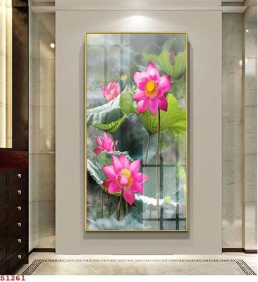 Mua file tranh gốc Tranh cửu ngư quần hội sen cá S1261 tại Filetranh.com