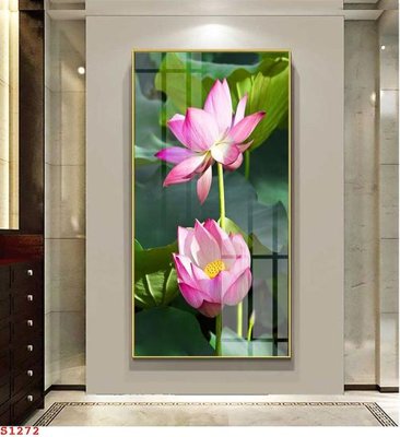 Tải về hình ảnh gốc Tranh cửu ngư quần hội sen cá S1272 sắc nét