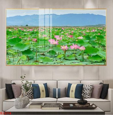 Tải file Tranh cửu ngư quần hội sen cá S1274 (gốc) làm file tranh quảng cáo