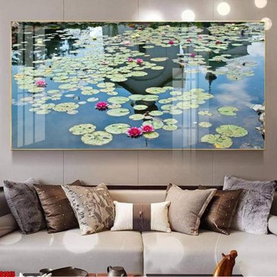 File gốc File tranh hoa sen S1415 (in mica) trang trí