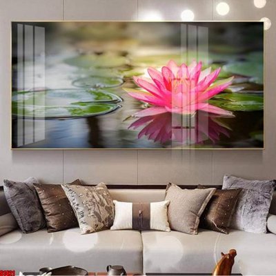 Download file gốc File tranh hoa sen S1421 (in lụa) tranh 3D