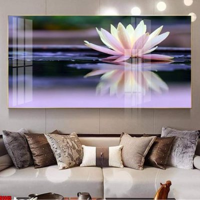 File gốc File tranh hoa sen S1445 (trang trí) phòng ngủ