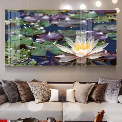 Tải file File tranh hoa sen S1463 (ảnh gốc) in tráng gương