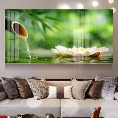 Ảnh gốc file in lụa File tranh hoa sen S1488 chi tiết