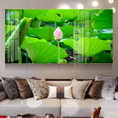 File in mica File tranh hoa sen S1557 (bản gốc) siêu trong