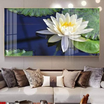 File gốc File tranh hoa sen S1579 (trang trí) phòng làm việc