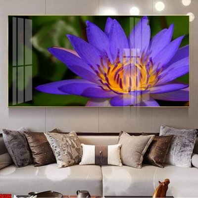 File gốc File tranh hoa sen S1582 (in lụa) hoa văn cổ điển