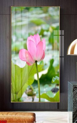 File gốc File tranh hoa sen S1627 (in 3D) cho trang trí