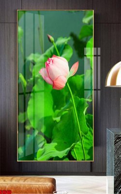 Download file File tranh hoa sen S1640 (gốc) in mica đèn LED