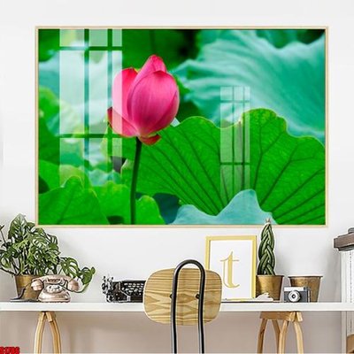 Ảnh gốc File tranh hoa sen S1786 (độ nét cao) in mica