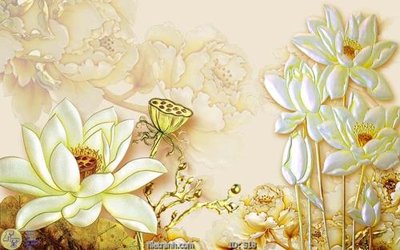 File ảnh Tranh cửu ngư quần hội sen cá S18 (gốc) in biển hiệu