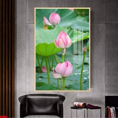 File gốc in mica File tranh hoa sen S1800 chất lượng