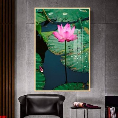 File gốc File tranh hoa sen S1801 (phong cách) châu Âu