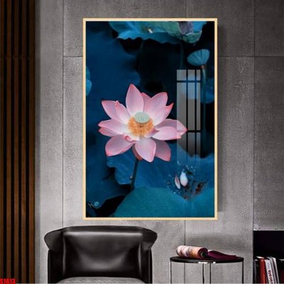 File tranh File tranh hoa sen S1813 (ảnh gốc) in trần 3D