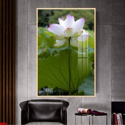 Chi tiết file tranh tráng gương File tranh hoa sen S1821 (ảnh gốc)