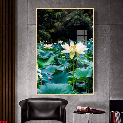 File tranh trang trí File tranh hoa sen S1923 (file gốc)