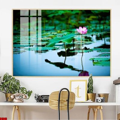 Hình ảnh file gốc in trần nhà File tranh hoa sen S1946