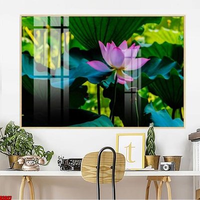 Ảnh gốc file in lụa File tranh hoa sen S2027 chi tiết