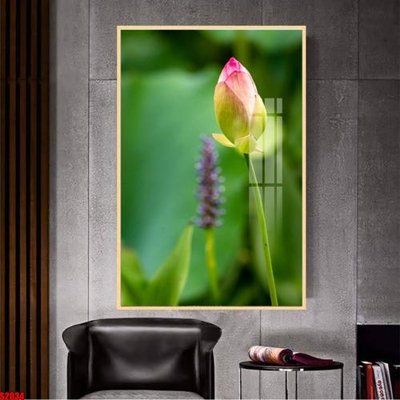 File PSD File tranh hoa sen S2034 (bản gốc) đã tách nền