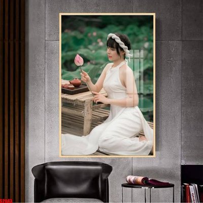 File ảnh File tranh hoa sen S2043 (gốc) cho trang trí nhà hàng