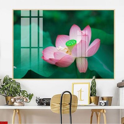 File gốc File tranh hoa sen S2088 (trang trí) phòng làm việc