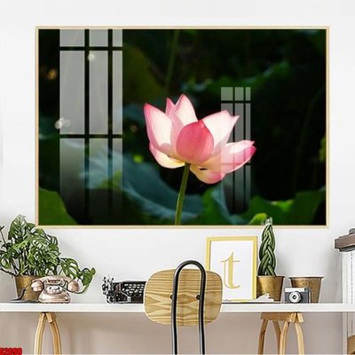 File gốc File tranh hoa sen S2090 (in 3D) nghệ thuật