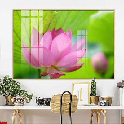 File gốc File tranh hoa sen S2101 (in 3D) nghệ thuật