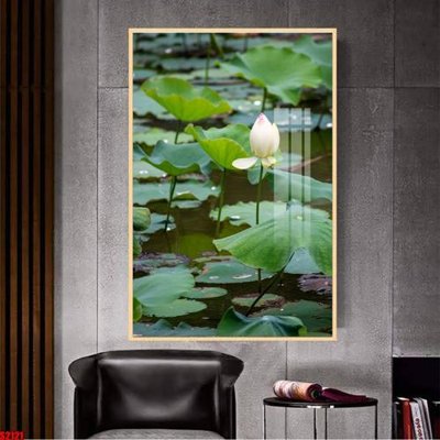 File gốc File tranh hoa sen S2121 (trang trí) cho phòng khách