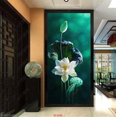 Tải file Tranh cửu ngư quần hội sen cá S240 (ảnh gốc) độ phân giải 300dpi