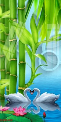 Tải file gốc Tranh hoa sen cá cửu ngư quần hội S3022 (in khổ lớn) không mờ