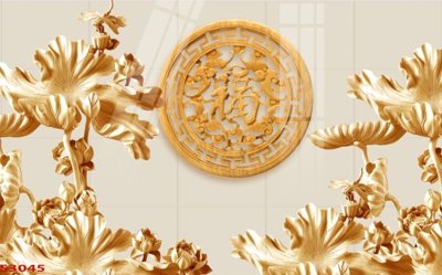 Tải file Tranh hoa sen cá cửu ngư quần hội S3045 (gốc) in ấn ngay lập tức