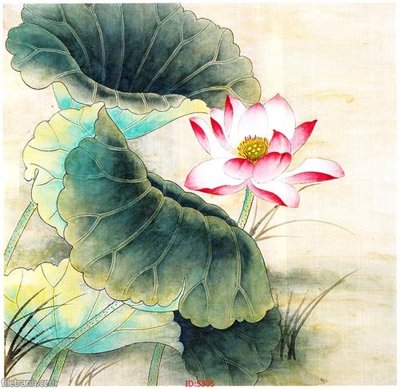 File tranh Tranh cửu ngư quần hội sen cá S305 (gốc) chủ đề tĩnh vật