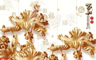 Tải file gốc Tranh hoa sen cá cửu ngư quần hội S3096 (in không vỡ ảnh)