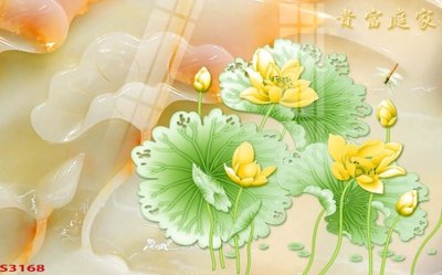 Tệp tin gốc Tranh hoa sen cá cửu ngư quần hội S3168 (chất lượng cao) Tranh hoa sen cá cửu ngư quần hội S3168