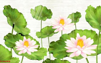 Download file gốc Tranh hoa sen cá cửu ngư quần hội S3699 (in lụa) tranh 3D