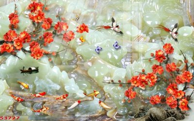 Tải file Tranh hoa sen cá cửu ngư quần hội S3727 (ảnh gốc) file AI/EPS