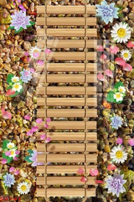 File PSD in ấn Tranh hoa sen cá cửu ngư quần hội S3741 (chất lượng cao)