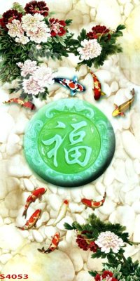 Tải file Tranh hoa sen cá cửu ngư quần hội S4053 (gốc) để in ấn ngay