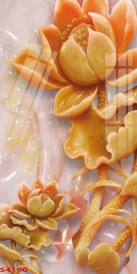 Tải file tranh Tranh hoa sen cá cửu ngư quần hội S4190 (ảnh gốc) ngay