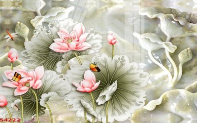 Download file Tranh hoa sen cá cửu ngư quần hội S4222 (chuẩn in) Tranh hoa sen cá cửu ngư quần hội S4222