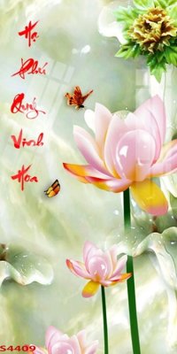 File tranh quảng cáo Tranh hoa sen cá cửu ngư quần hội S4409 (download file gốc)
