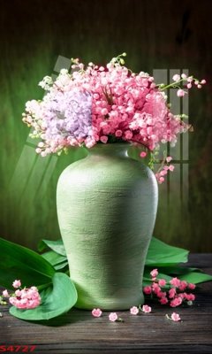 File tranh Tranh hoa sen cá cửu ngư quần hội S4727 (file gốc) chuẩn màu in