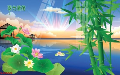 Chi tiết file ảnh Tranh hoa sen cá cửu ngư quần hội S4905 sắc nét